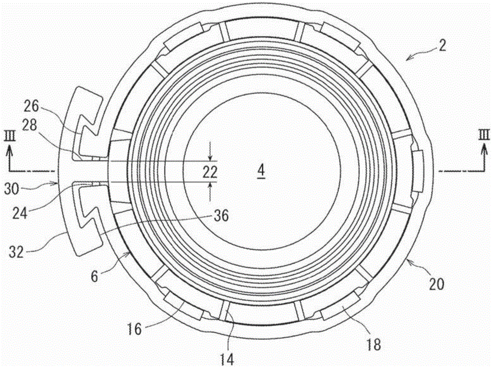 Synthetic resin container lid