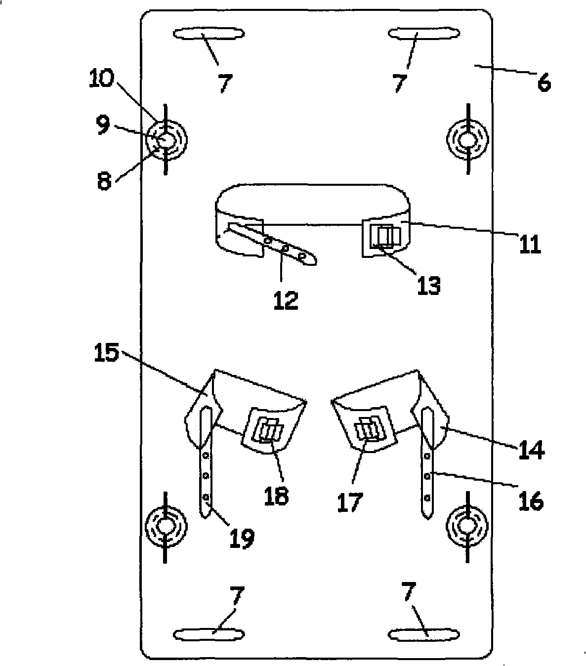 Bedridden patient conveying device for fluoroscopy