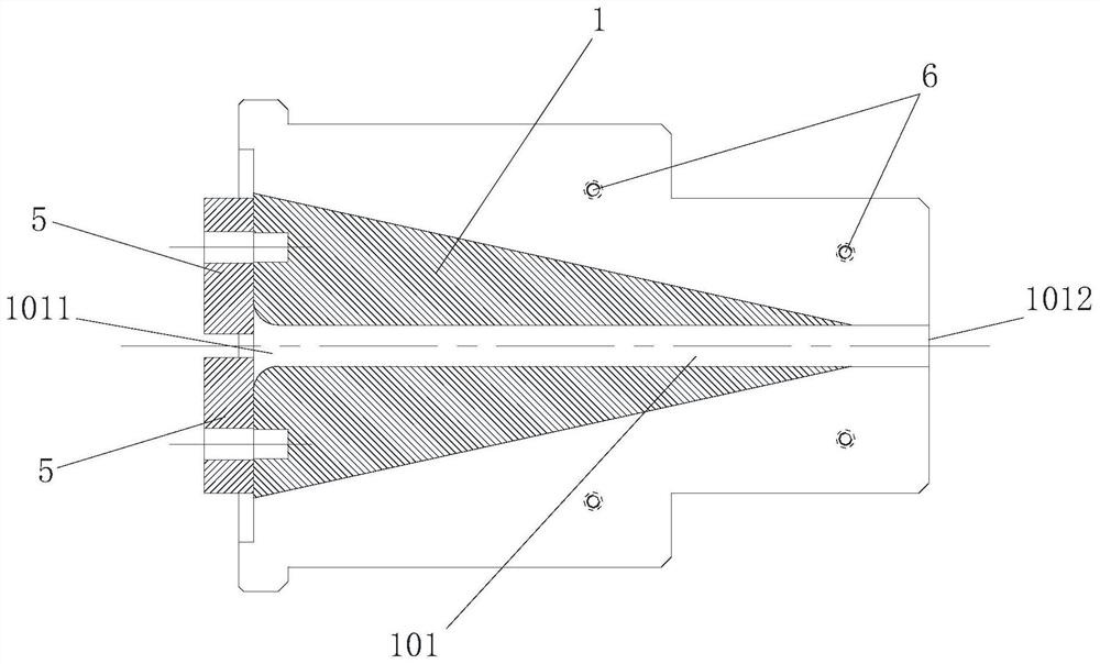 Special optical fiber guide mold for skeleton groove optical cable