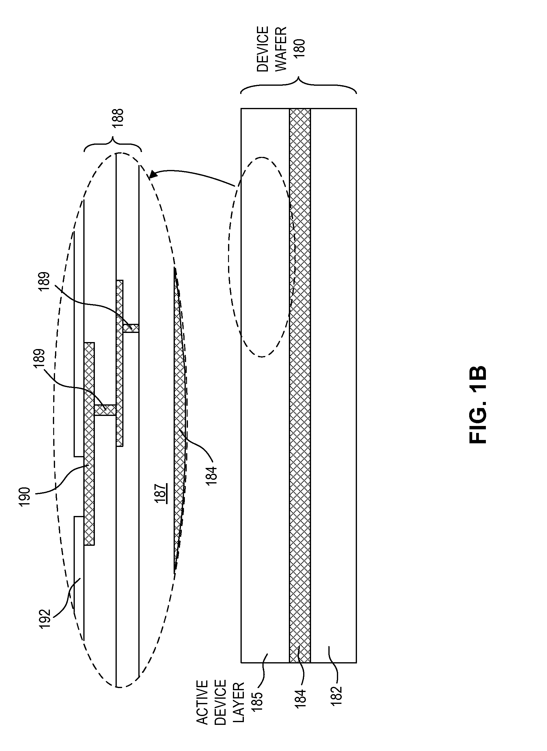 Micro device with stabilization post