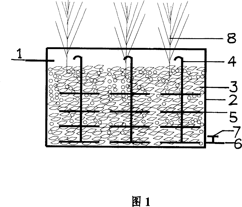 Intermission type artificial marsh sewage treating method and sewage treating system