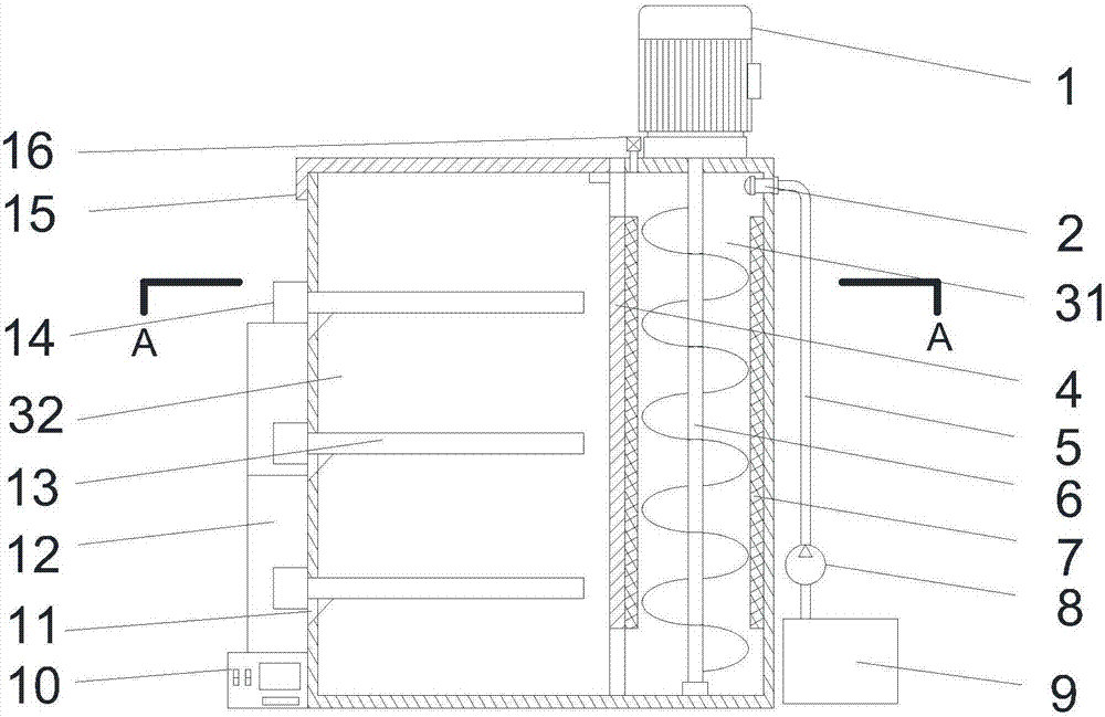 Grain storage barn and control system thereof