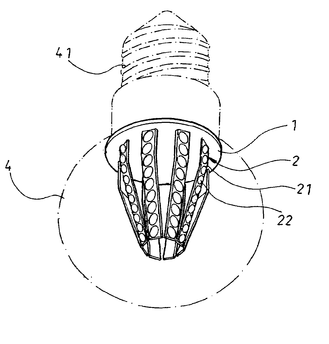 Light-emitting-diode lamp