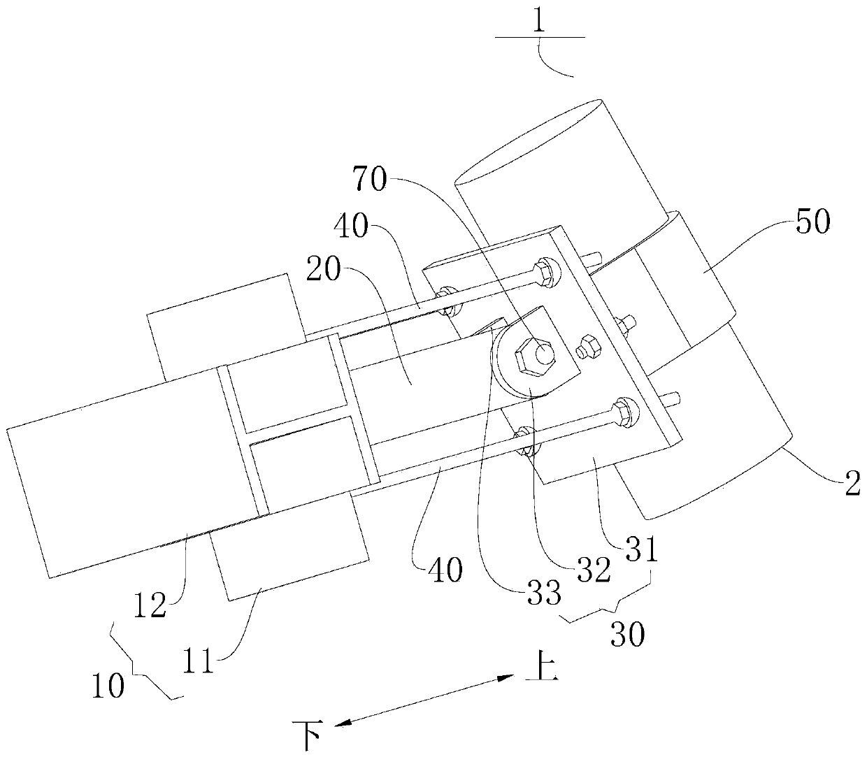 Pipeline supporting device