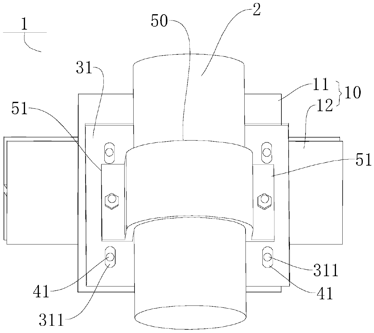 Pipeline supporting device