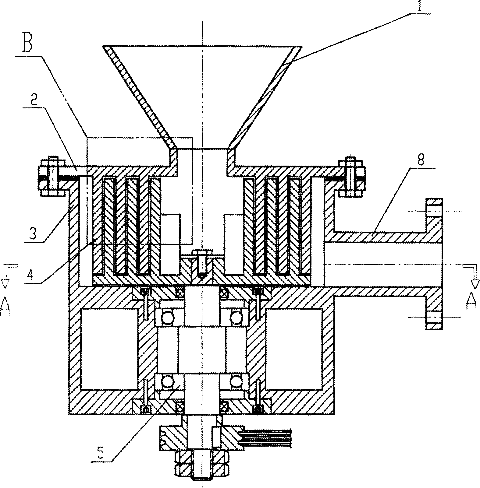 Fluid continuous mixing device