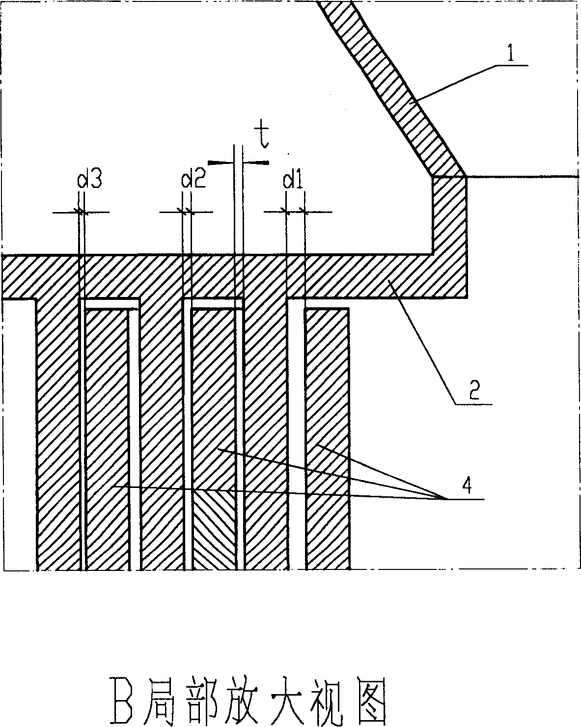 Fluid continuous mixing device