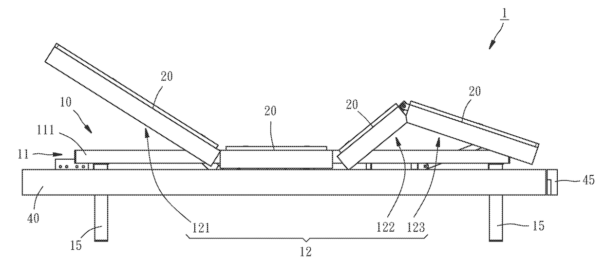 Frame of electric bed