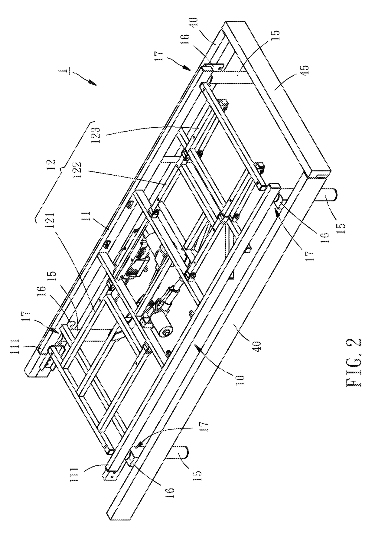 Frame of electric bed