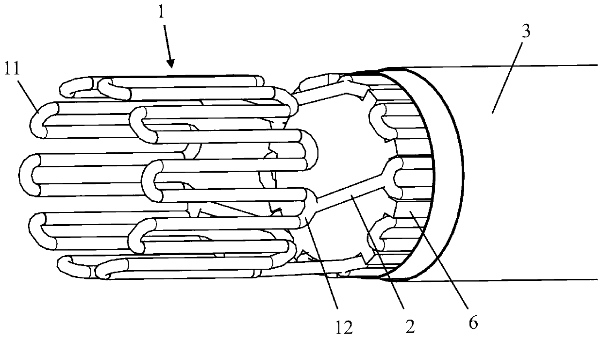 A push system for a self-expanding stent