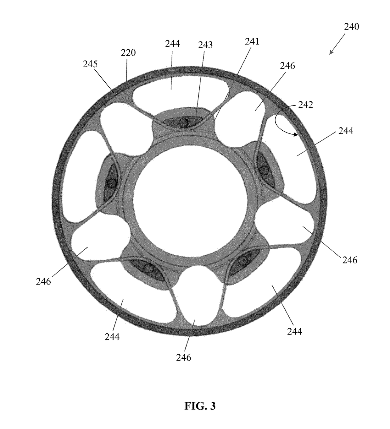 Non-pneumatic support structure