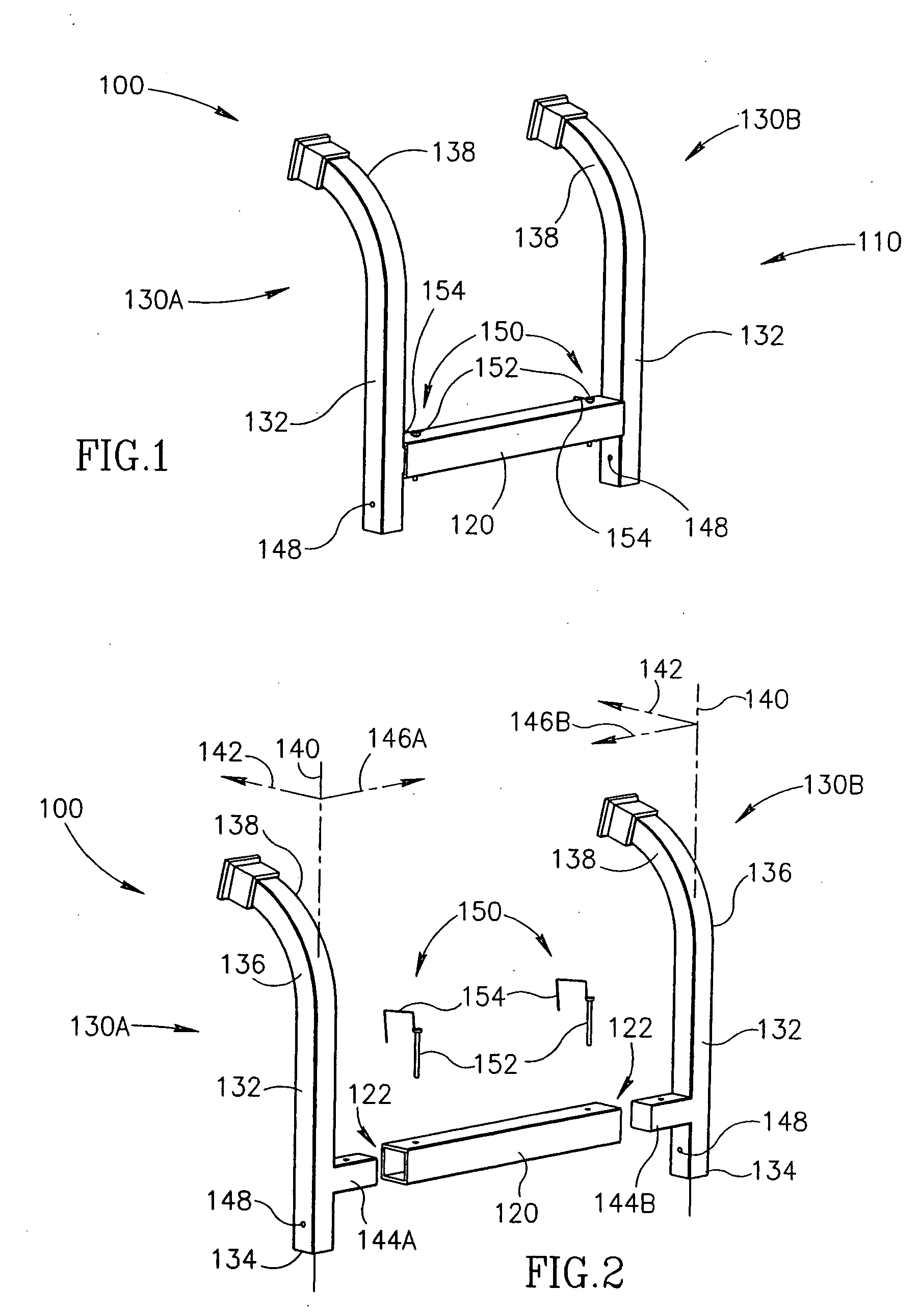 Ladder stabilizer attachment apparatus and methods
