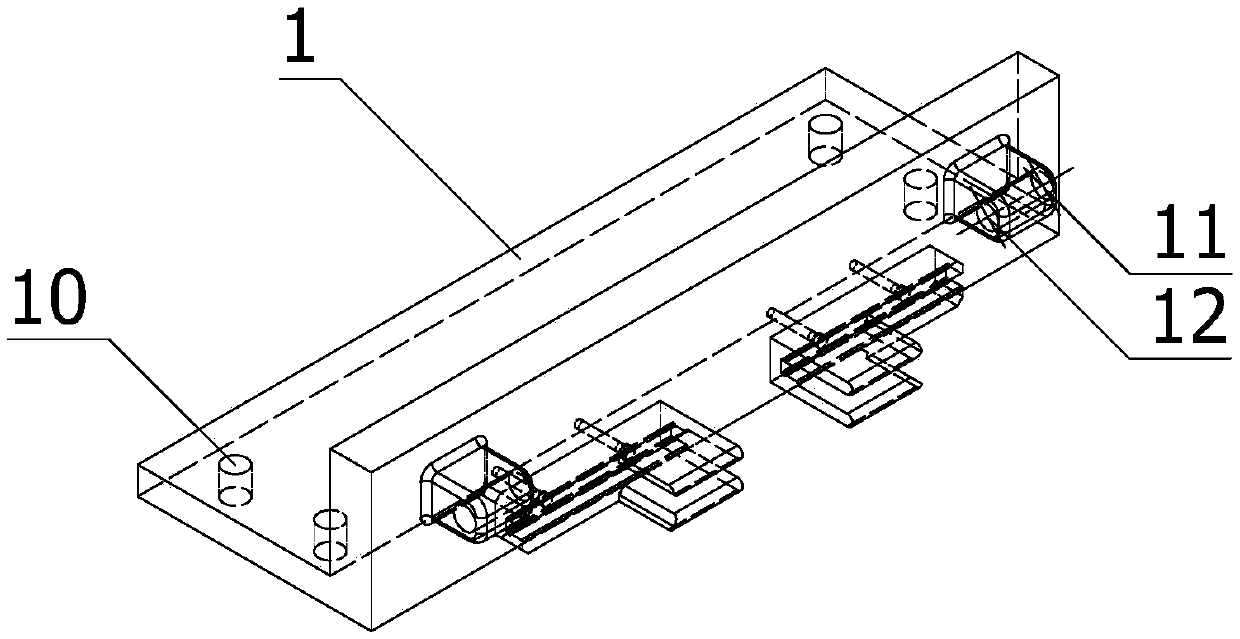 Swinging and linear motion executing device