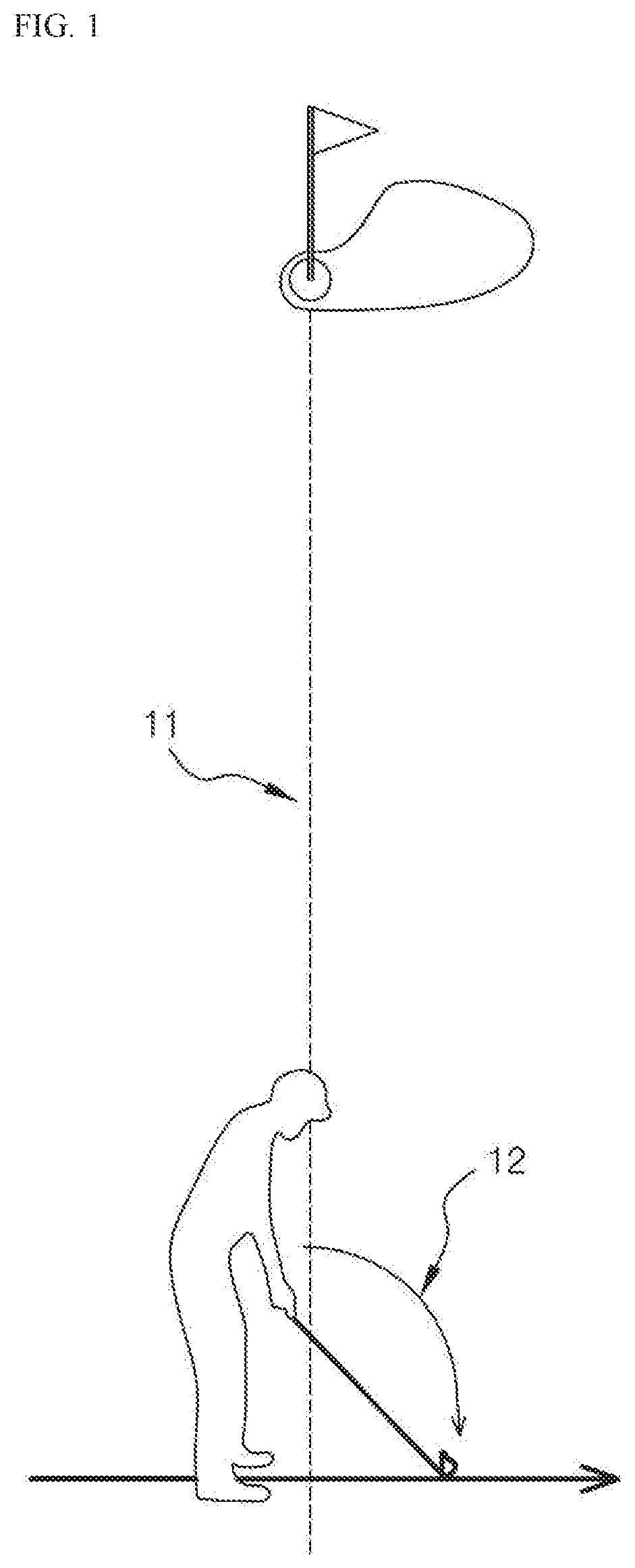 Golf eyeglasses for assisting directional alignment and method for operating same