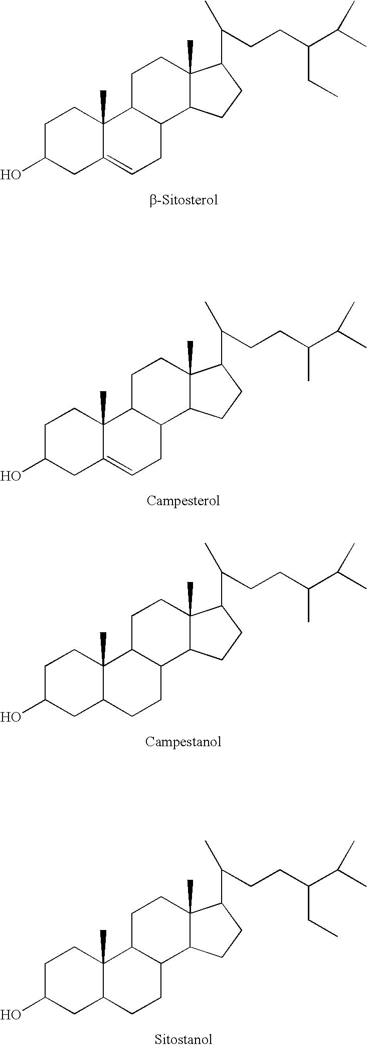 Ethercarboxylic acid ester of sterol or stanol