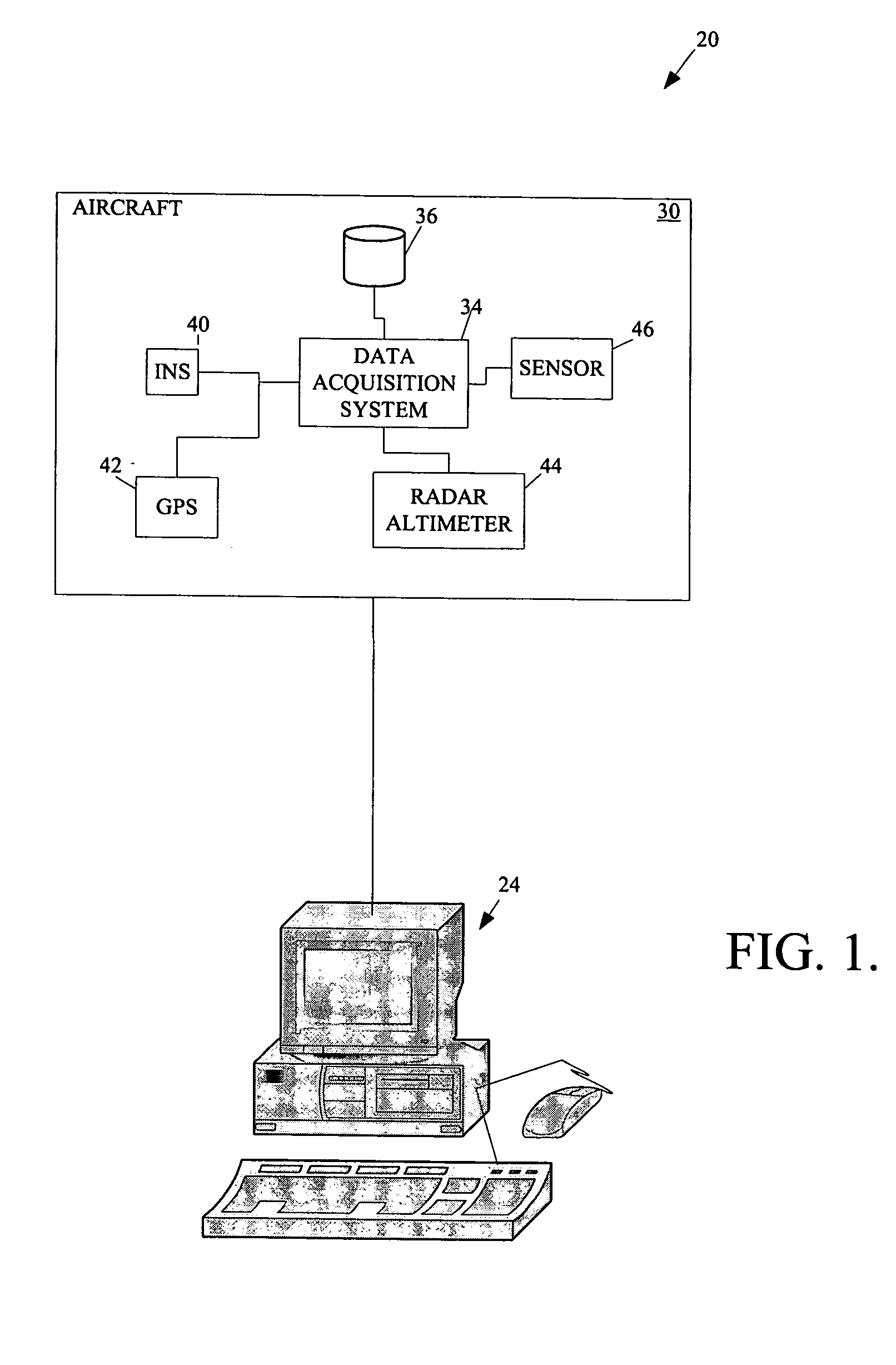 System and method for determining aircraft tapeline altitude