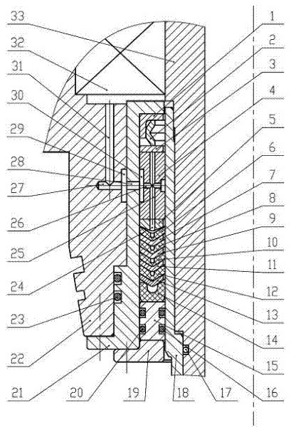 Dynamic sealing device for rotary blowout preventer