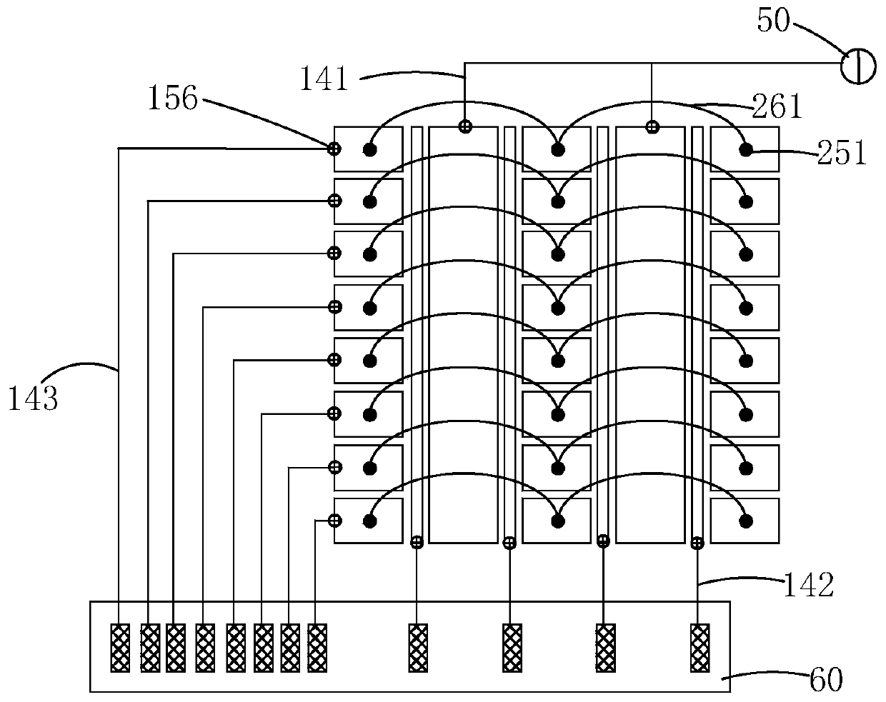 Embedded touch amoled panel structure