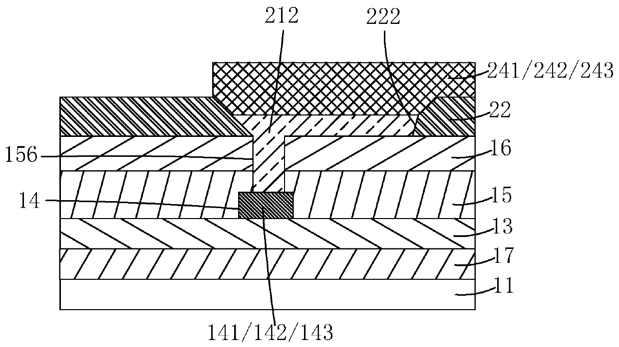 Embedded touch amoled panel structure