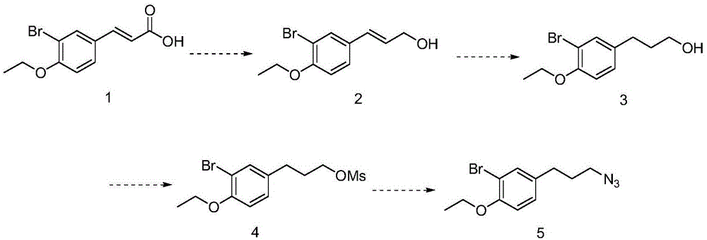 Preparation method of bromine-containing azide