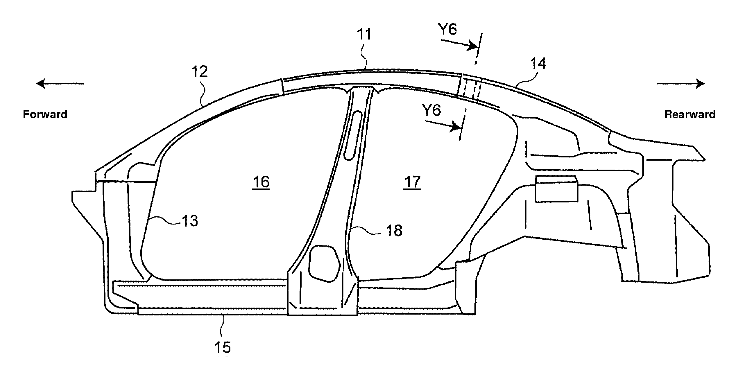 Vehicle-body structure of vehicle and manufacturing method of the same