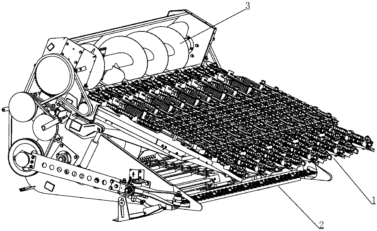 Ear and stalk harvesting corn harvester provided with double-layer combined cutting table