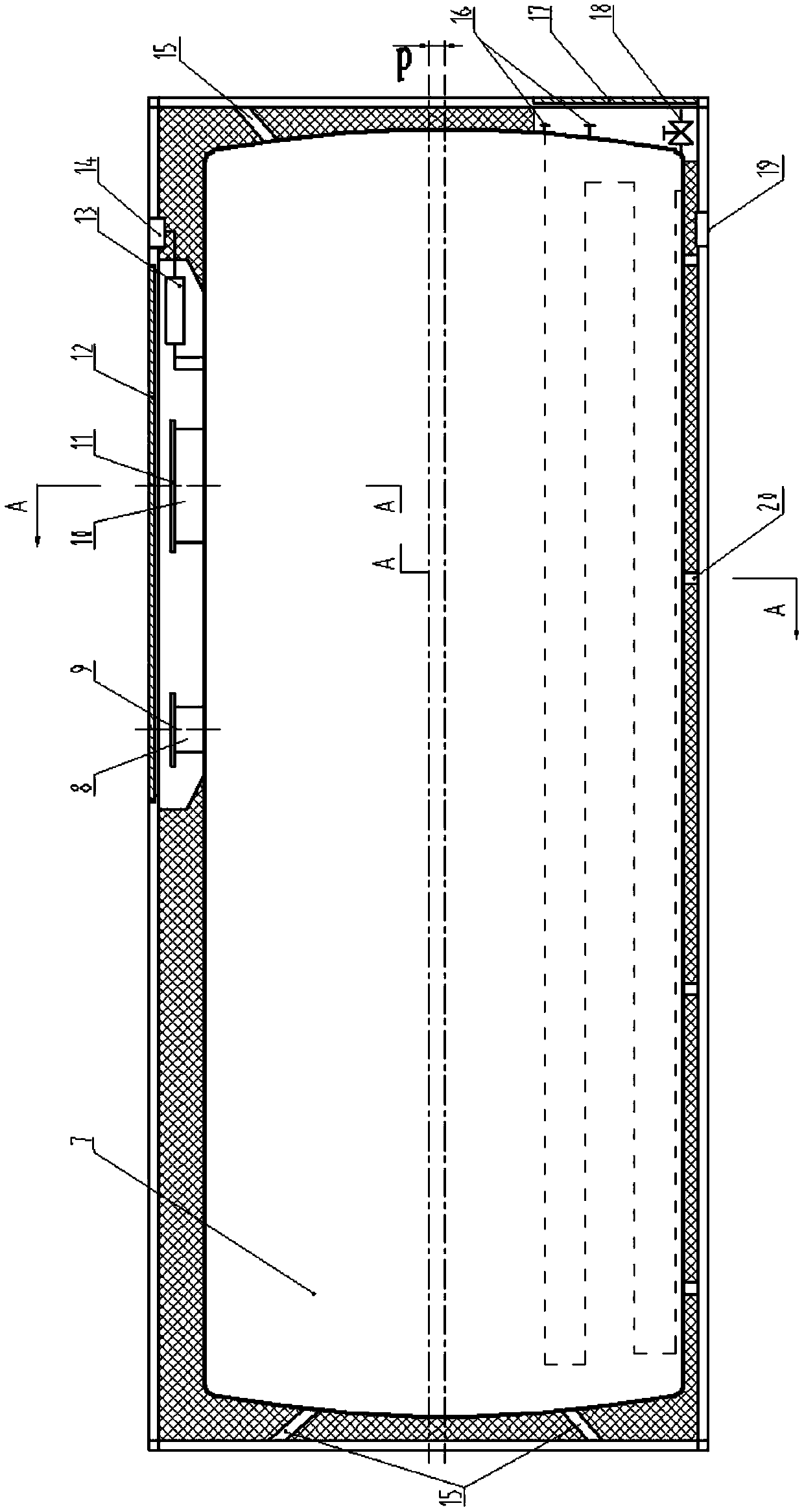 A kind of anti-pollution buoyancy liquid container and its application