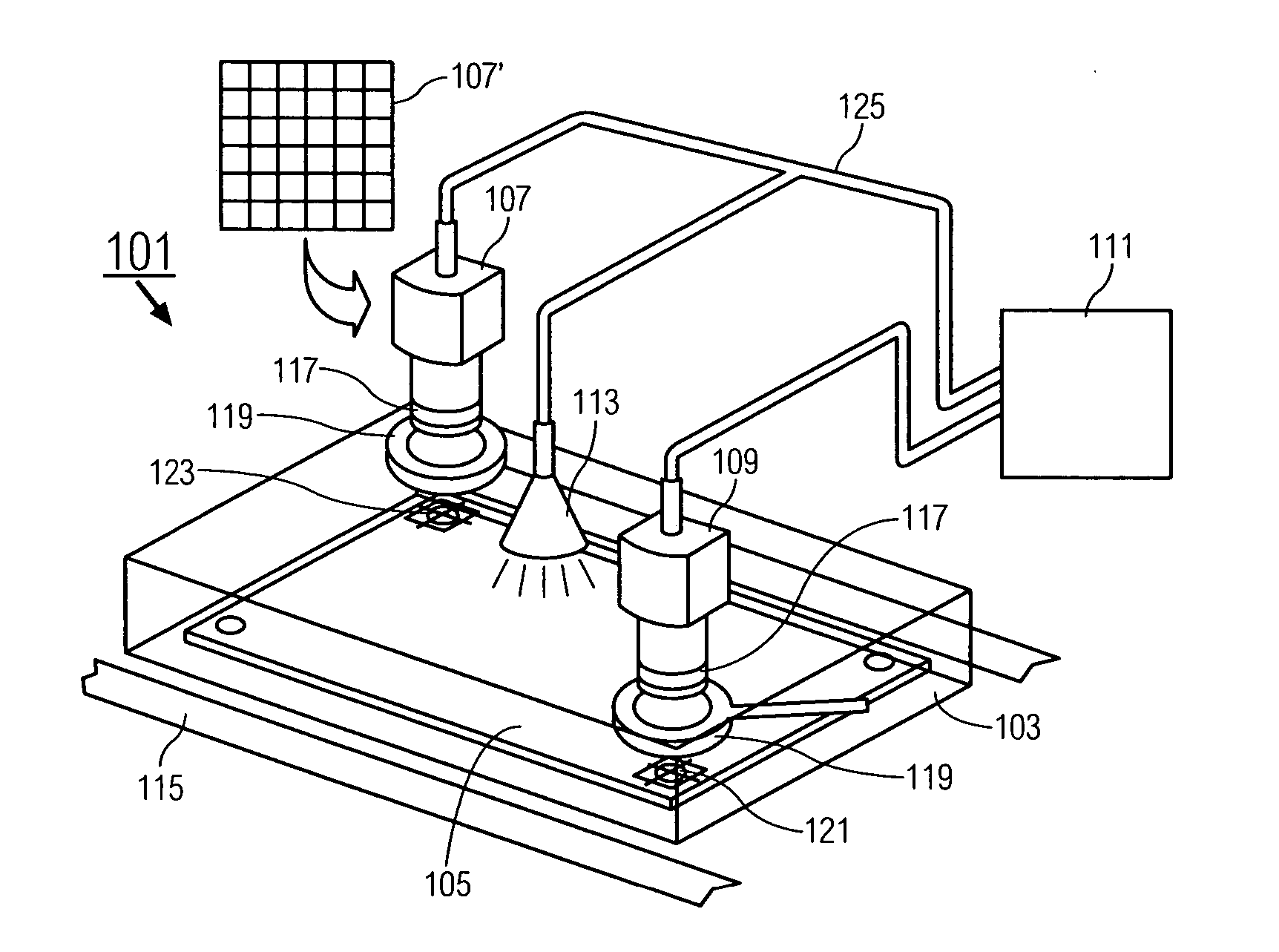 In-circuit test fixture with integral vision inspection system