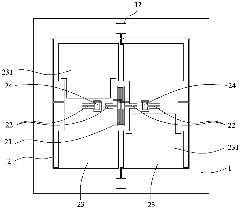 High-sensitivity pendulous micromachined silicon accelerometer and preparation method thereof