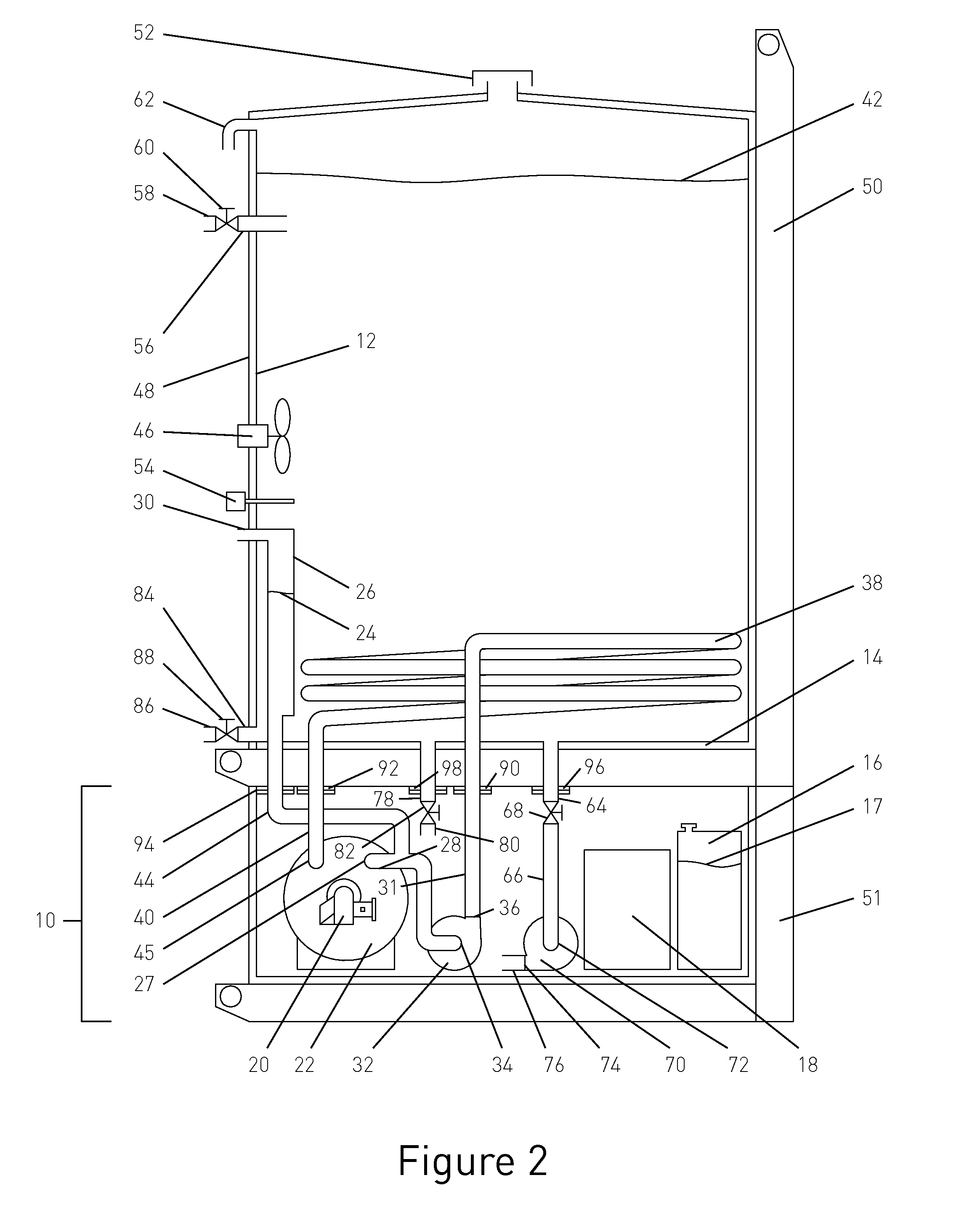 Method and Apparatus for Heating a Stored Liquid