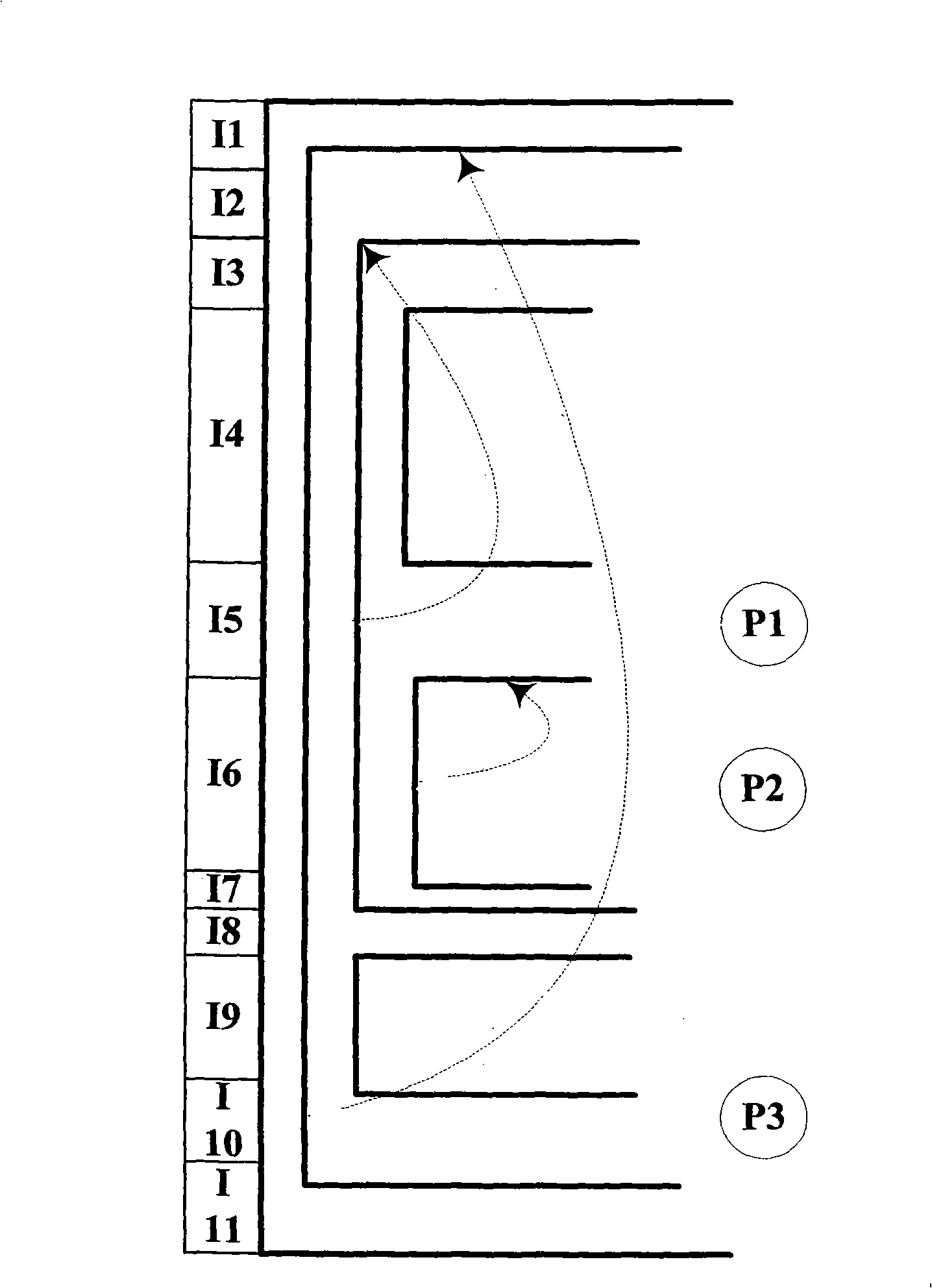 Route searching method based on IP address scope