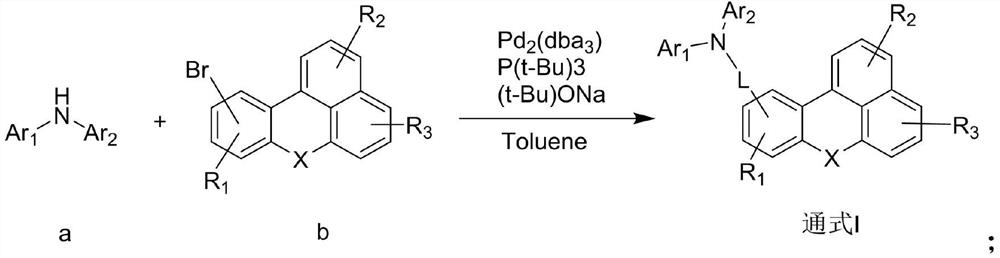 Organic electroluminescent compound of benzanthracene derivative and preparation method and application thereof