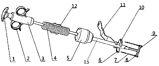 Puncture hole suturing device for minimally invasive surgery