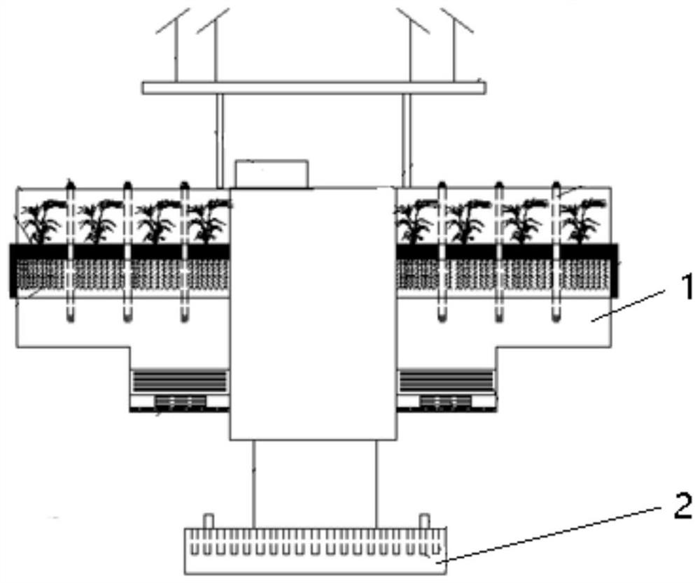 Black and odorous river branch repairing system and application thereof