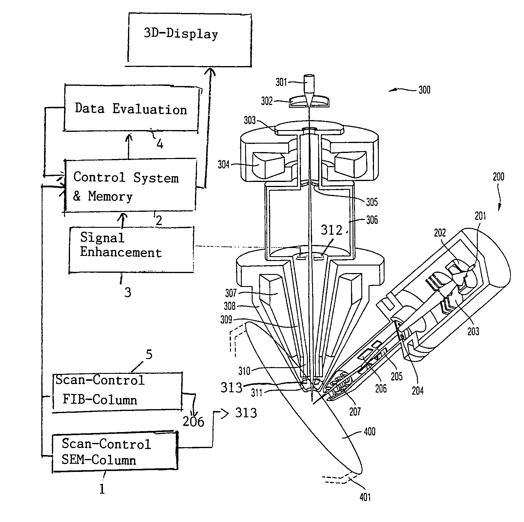 Method and apparatus for quantitative three-dimensional reconstruction in scanning electron microscopy