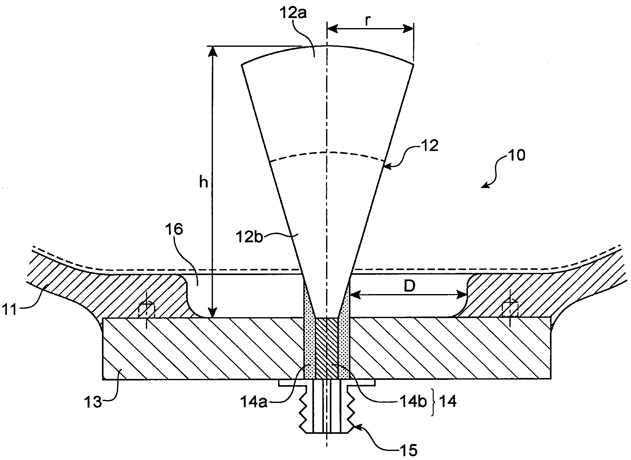 A device for monitoring a gas-insulated high-voltage substation by measuring partial discharges and the gas-insulated high-voltage substation using the device