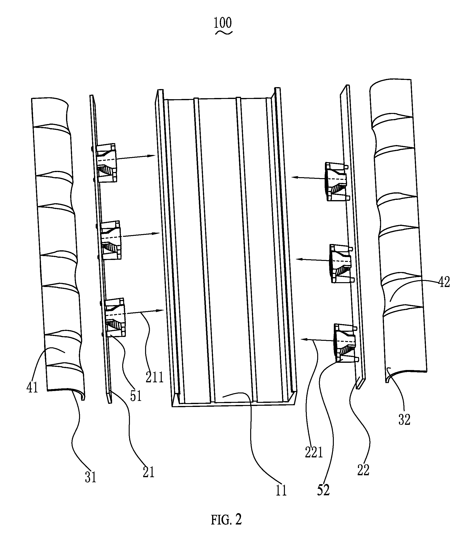 Bar-Typed Double-Row LED Lighting