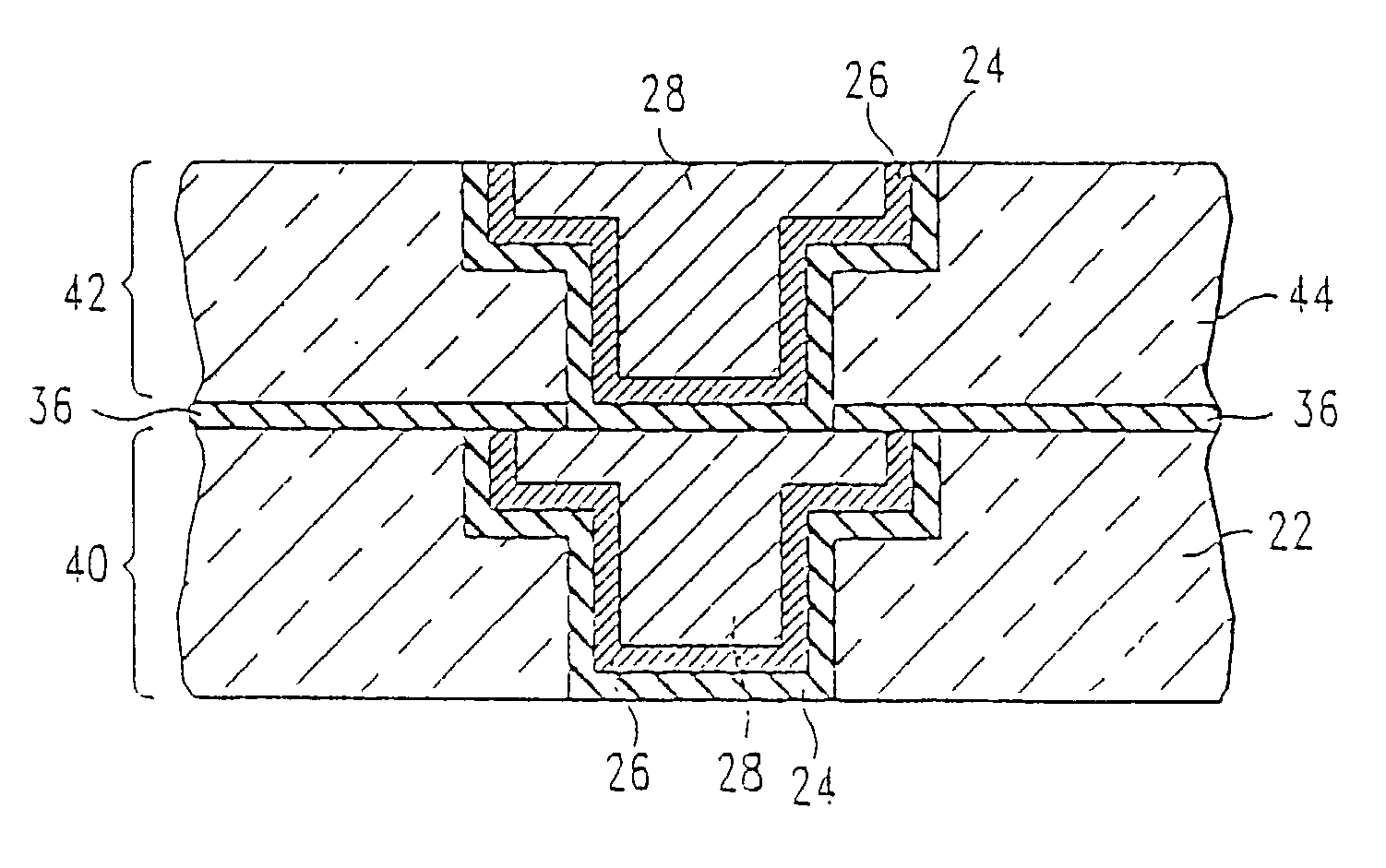 Ultra thin, single phase, diffusion barrier for metal conductors