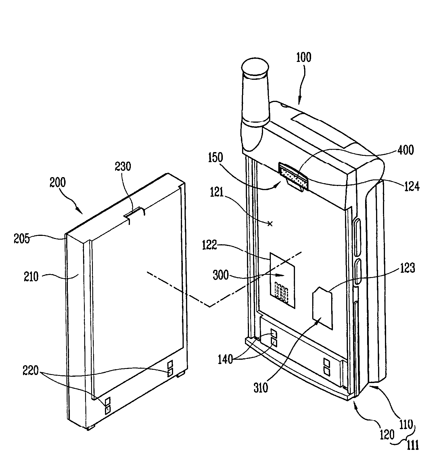 Static preventing device and mobile handset having the same