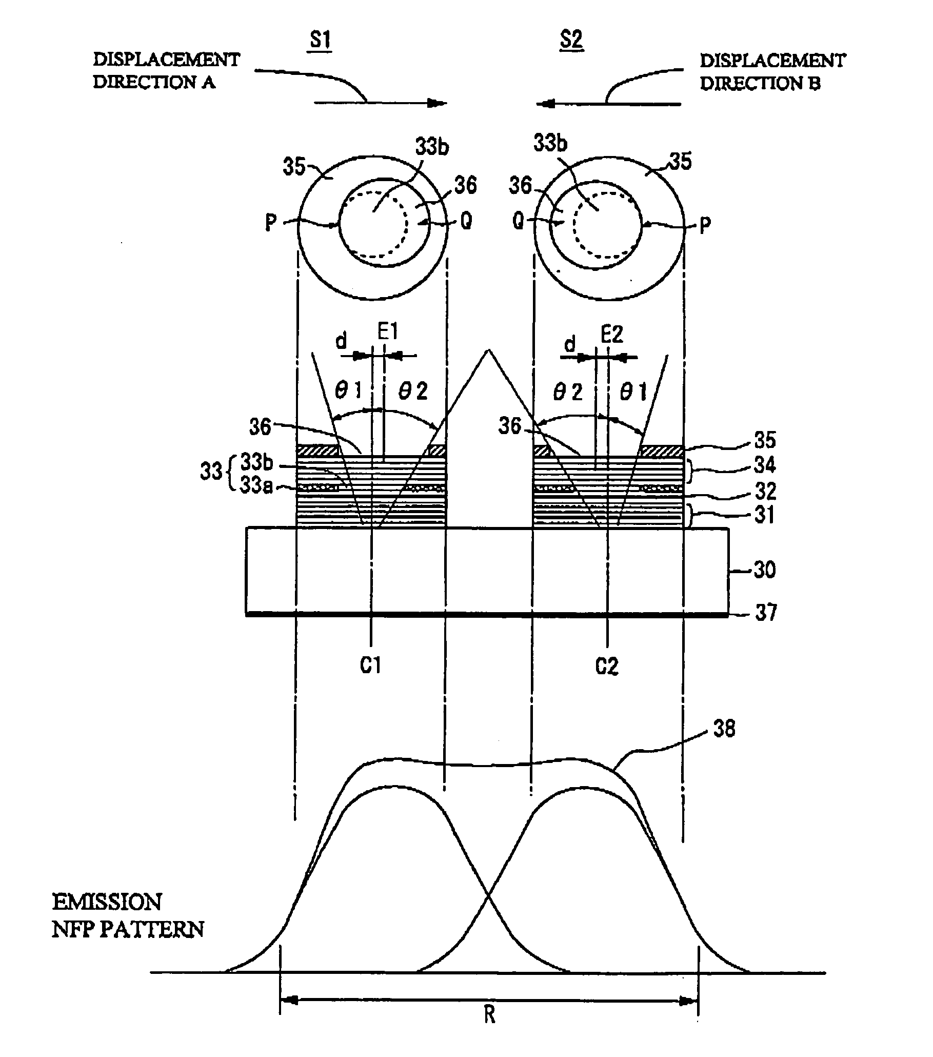 Surface emitting semiconductor laser array and optical transmission system using the same