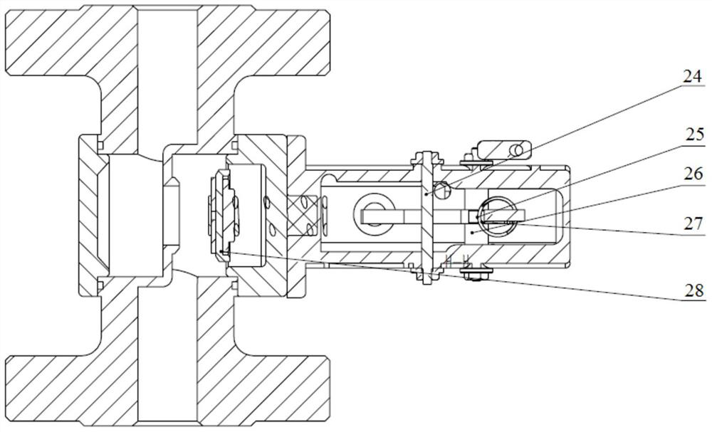 A mechanical electromagnetic gas emergency cut-off valve