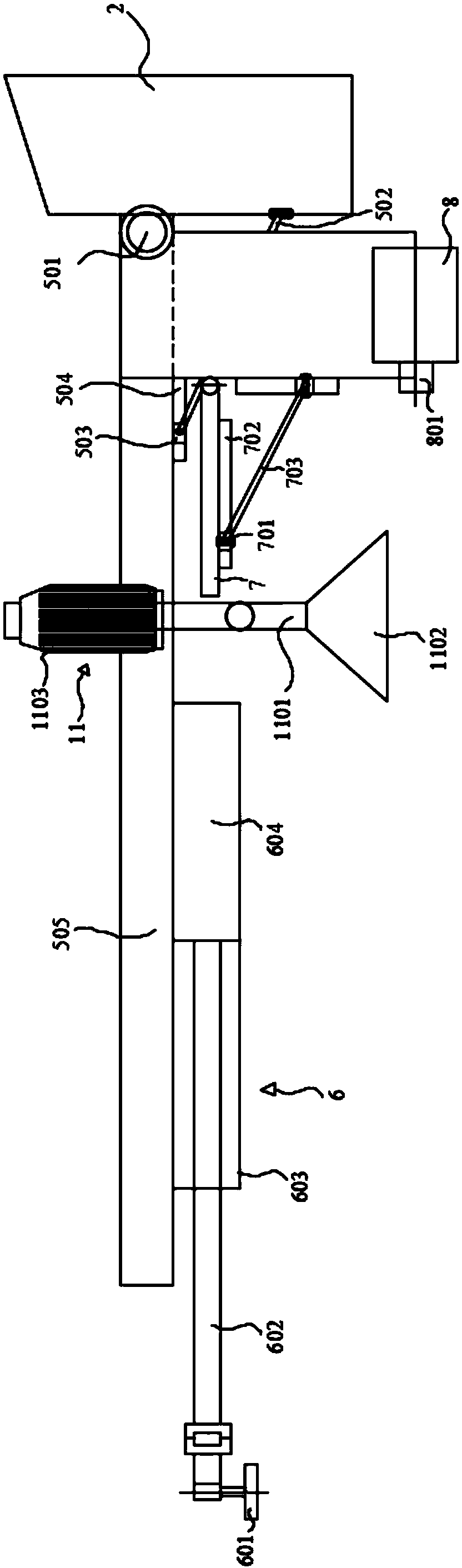 Automatic traveling detecting device suitable for air train track
