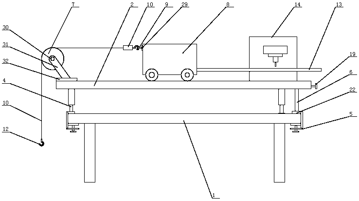Experimental device for studying uniform variable speed linear motion