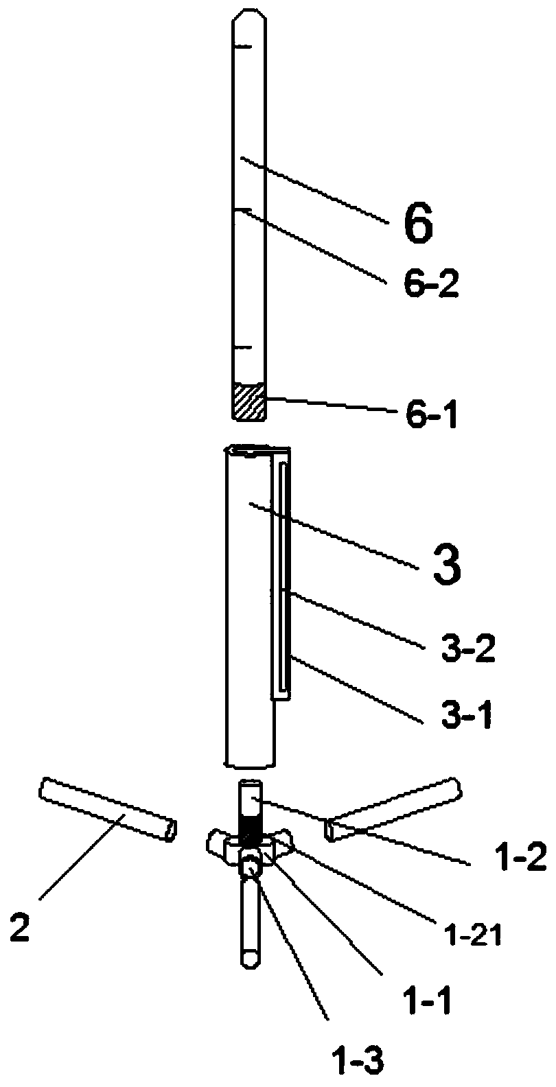 Convenient-to-detach badminton net rack