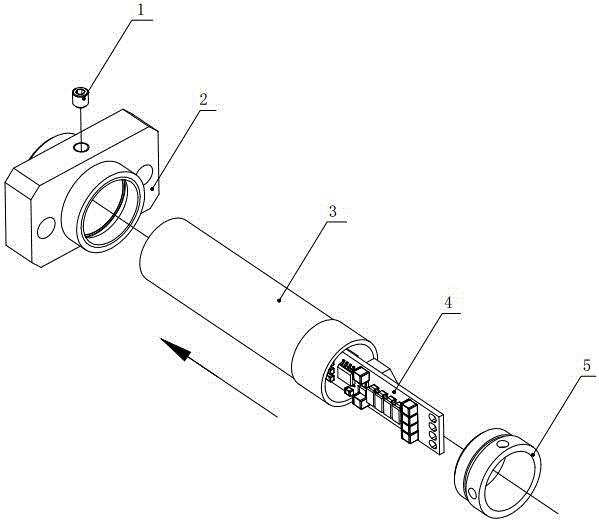 Housing of multichannel speed sensor mounted at locomotive axle end