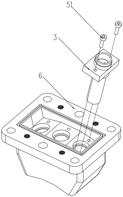 Housing of multichannel speed sensor mounted at locomotive axle end
