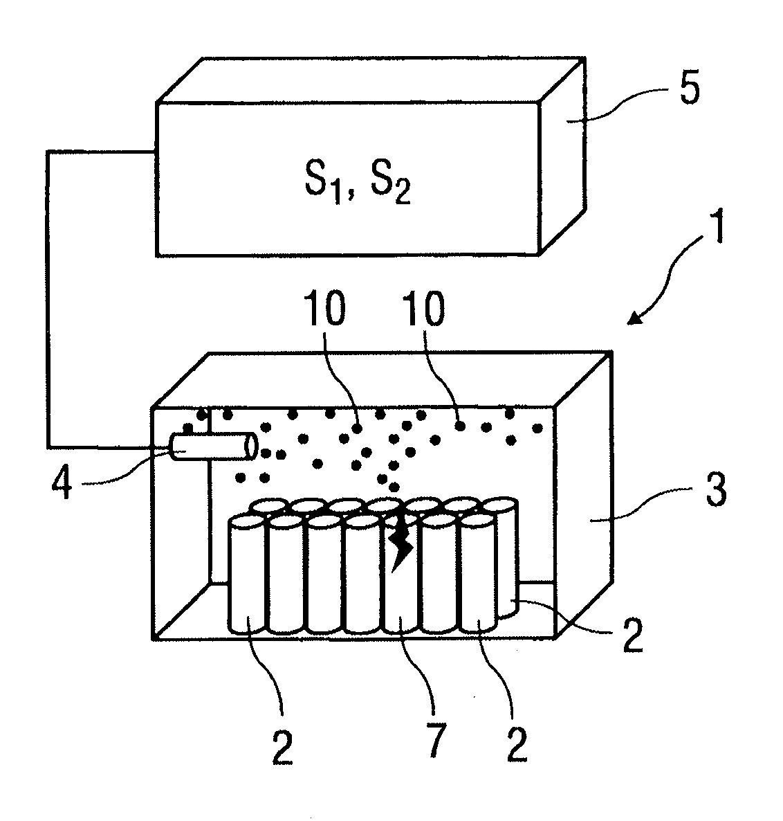 Device and Method for Checking the Leak-Tightness of an Electrochemical Energy Accumulator