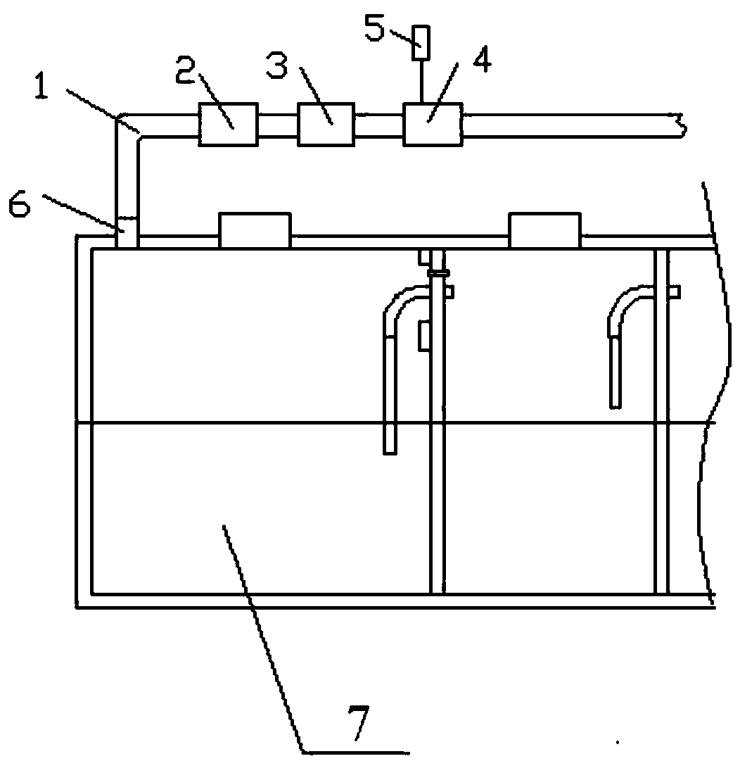 Gas extraction device for septic system