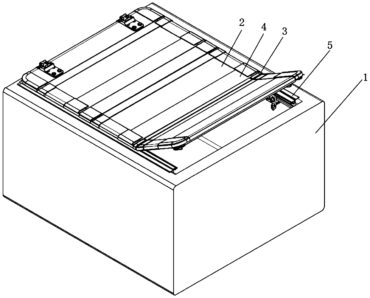 Pickup truck container cover convenient to disassemble and assemble