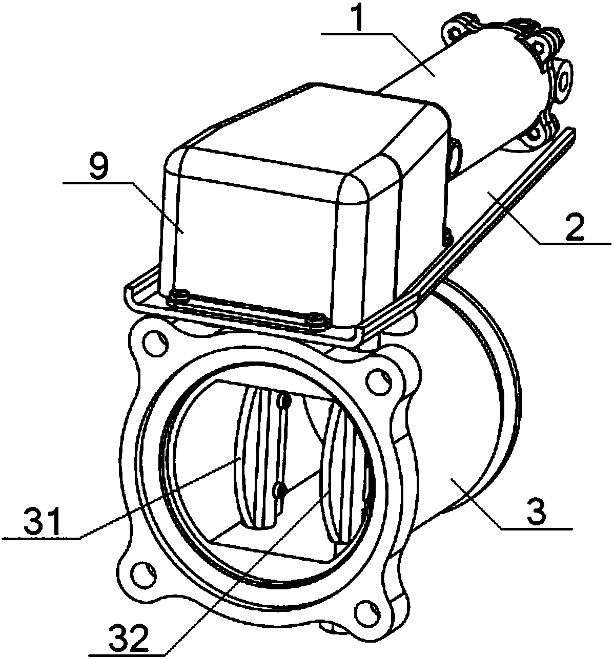 Exhaust brake valve for engine
